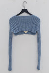 BASERANGE Pullover KNMAP-CO-AU23 Blue Mix